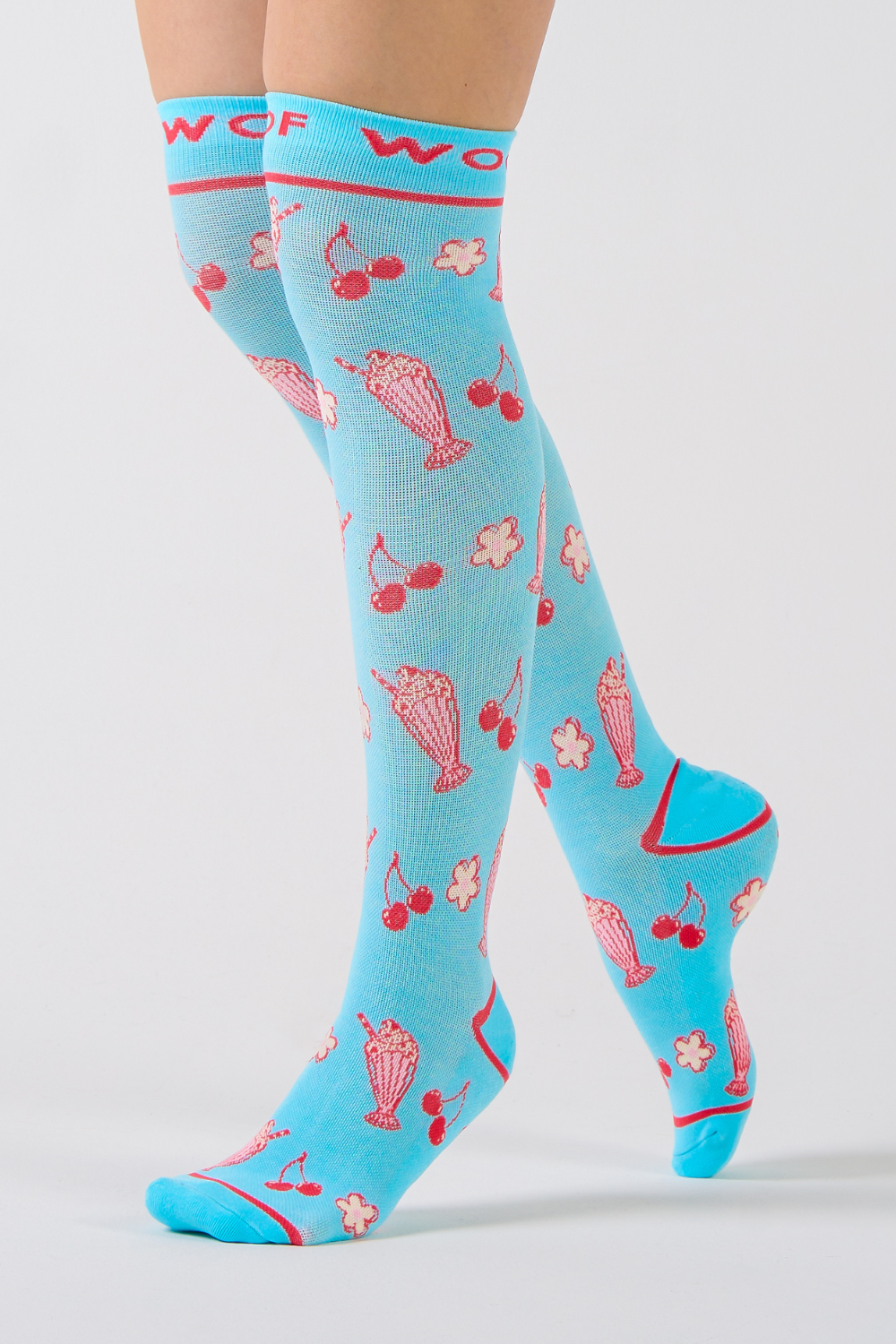 Cherry Milkshake Bamboo Compression Socks