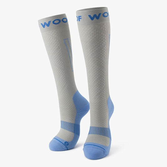 Grey & Blue Performance Compression Socks