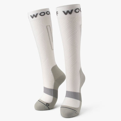 White & Grey Performance Compression Socks