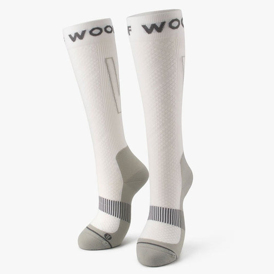 White & Grey Performance Compression Socks