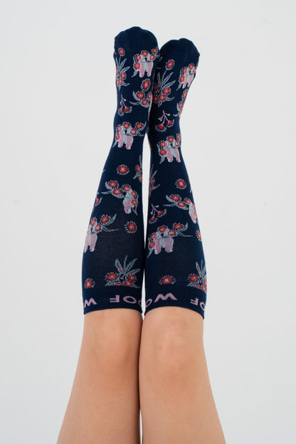 Australian Red Flowering Gum Bamboo Compression Socks