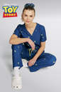 Disney & Pixar’s Toy Story Women’s Scrub Set, Little Green Men