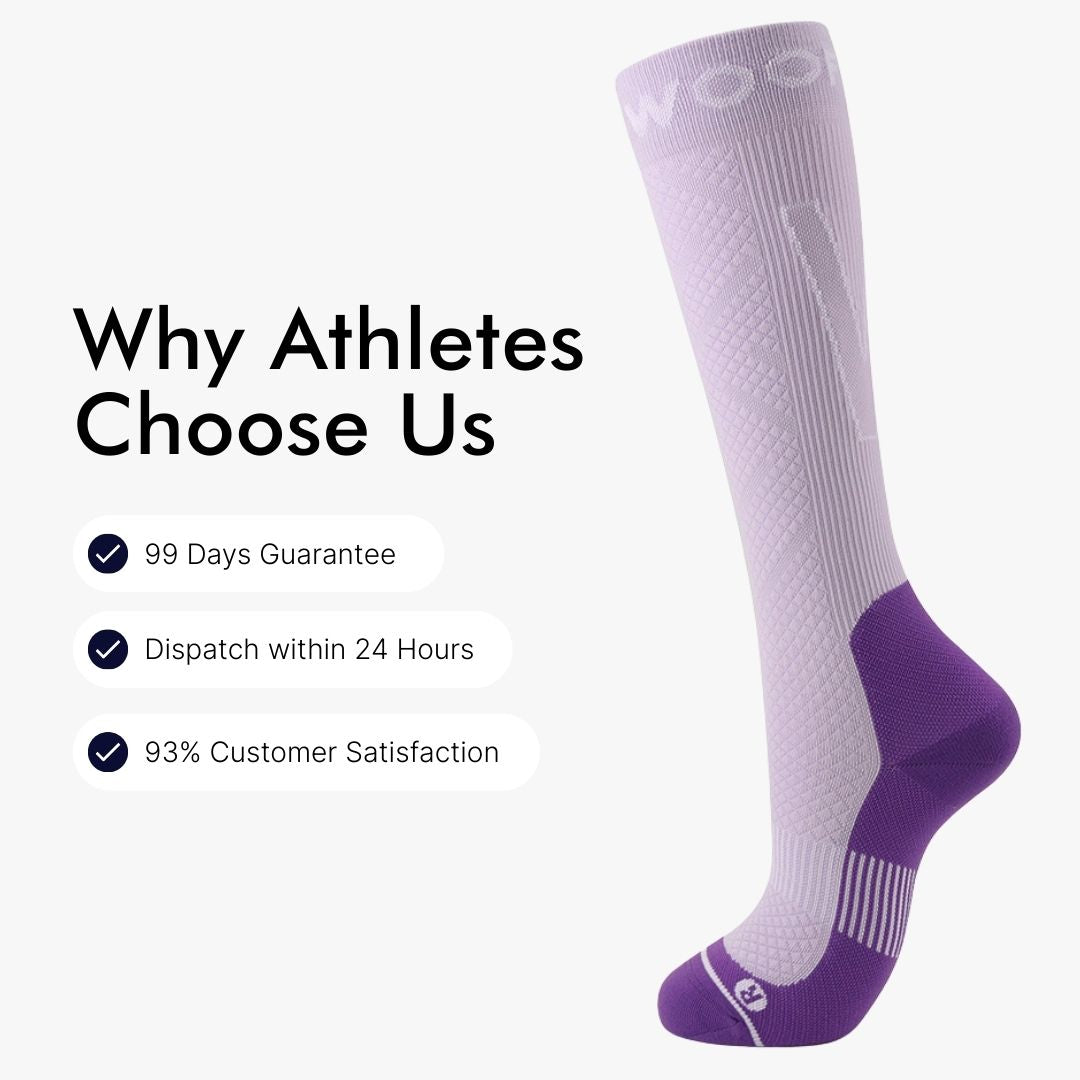 Purple Performance Compression Socks