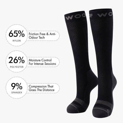 Black  Performance Compression Socks