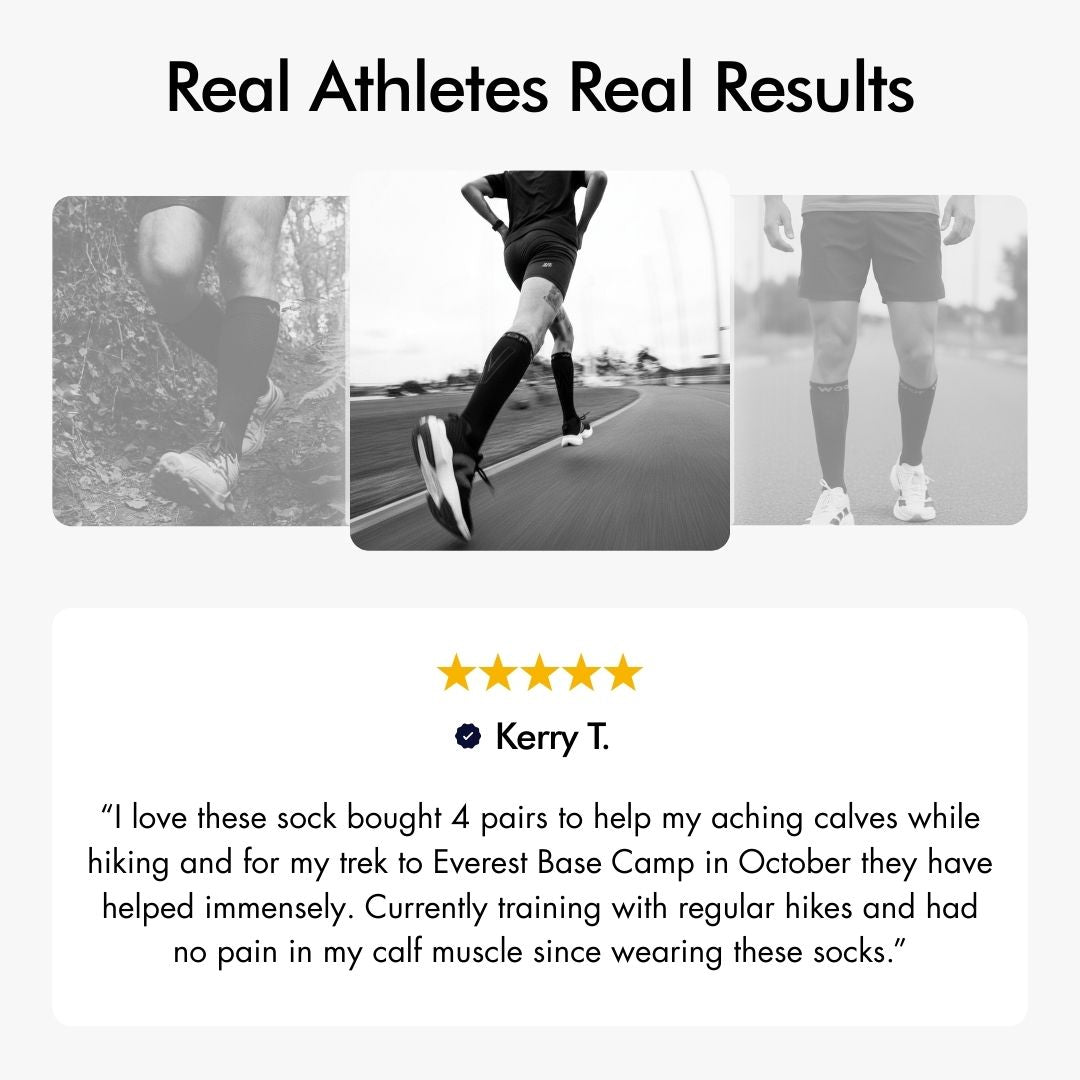 Blue Performance Compression Socks