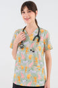 Wild Savanna Women's 3-Pocket Scrub Top