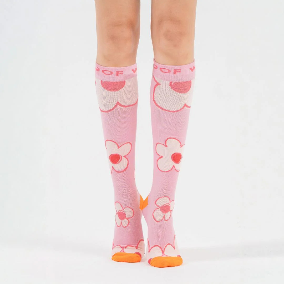 Flower Power Bamboo Compression Socks