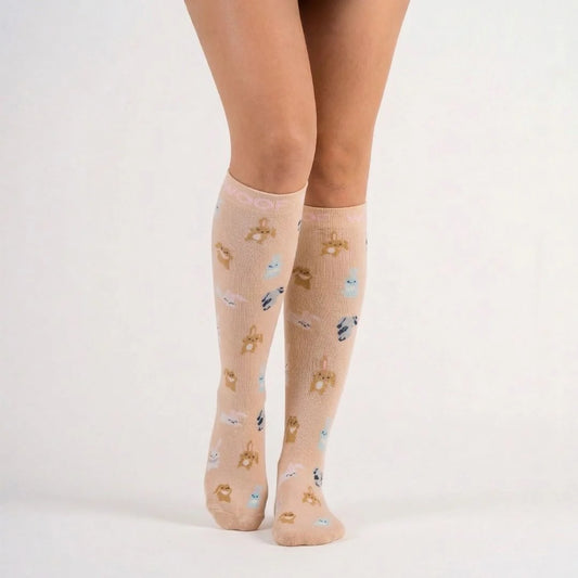 Bunnies Bamboo Compression Socks