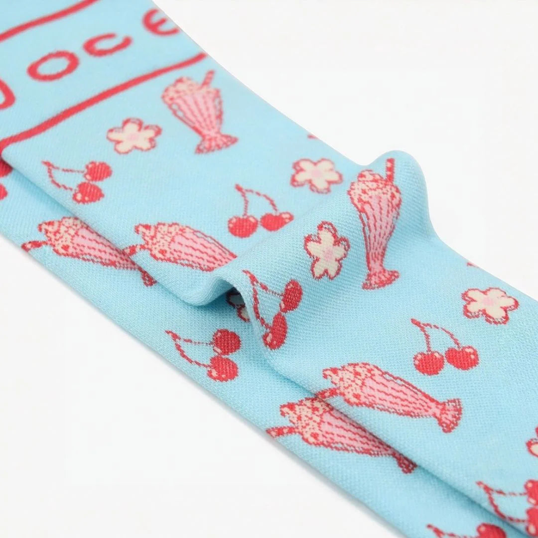 Cherry Milkshake Bamboo Compression Socks