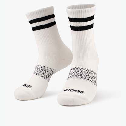 [Double Black Stripes on White]