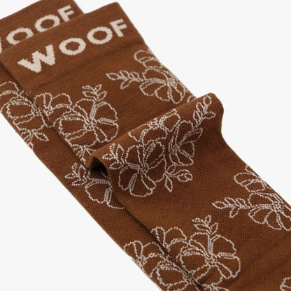Pressed Flowers Bamboo Compression Socks