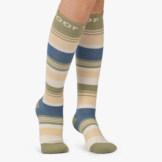 Chill Sunday Stripes Bamboo Compression Socks