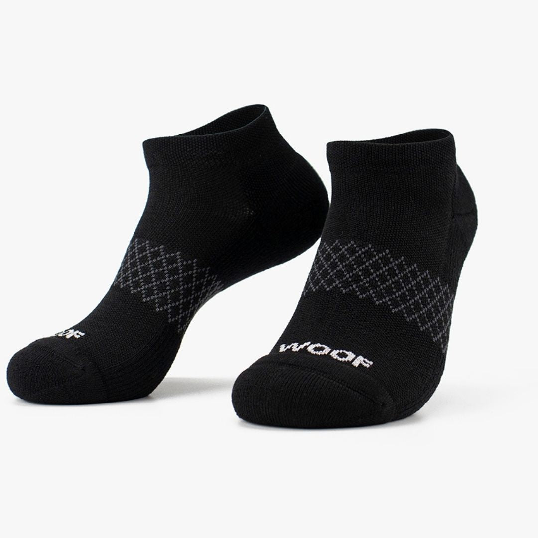 Black Bamboo Ankle Compression Socks