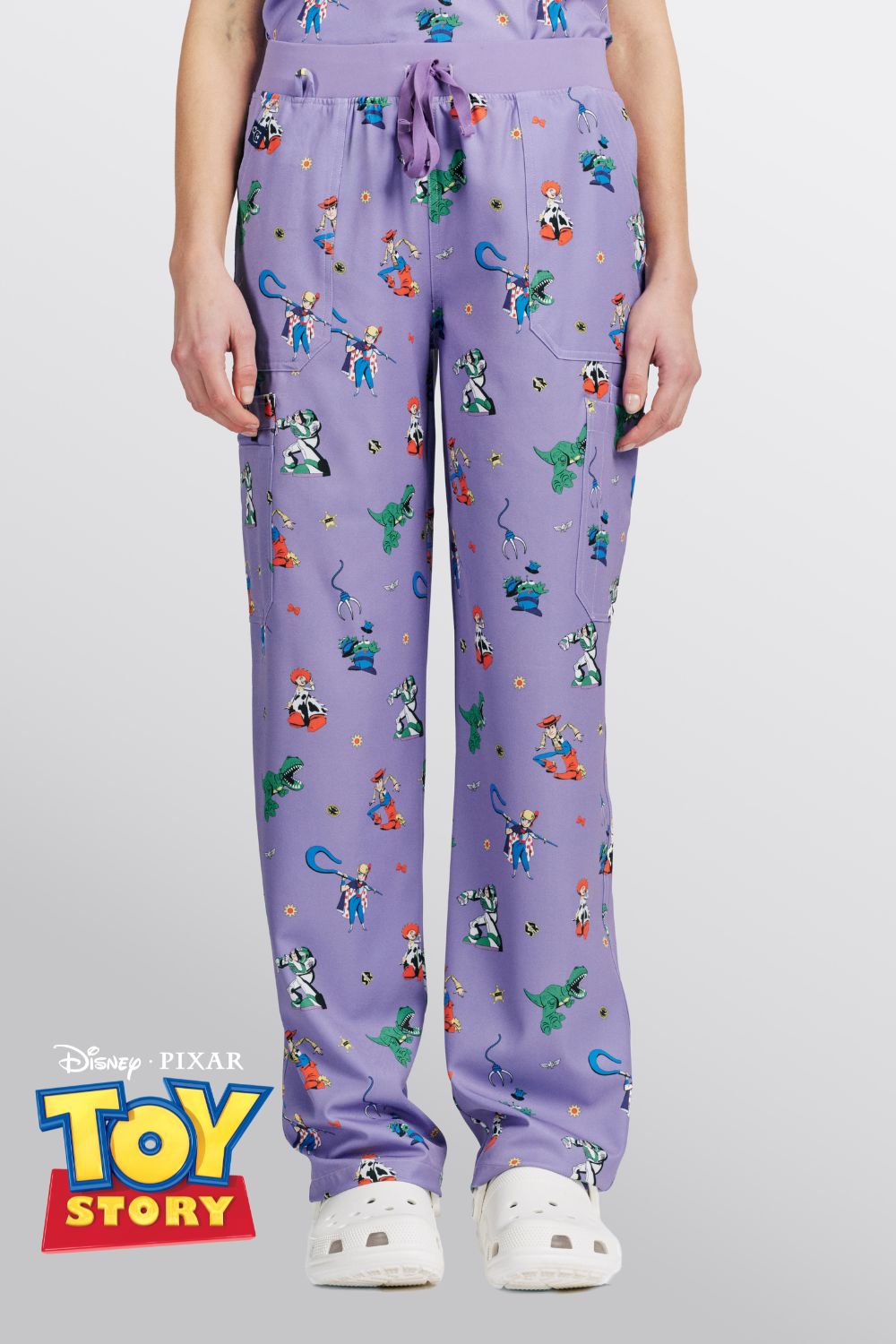 Disney & Pixar’s Toy Story Women’s Cargo Scrub Pants, You’ve got a Friend