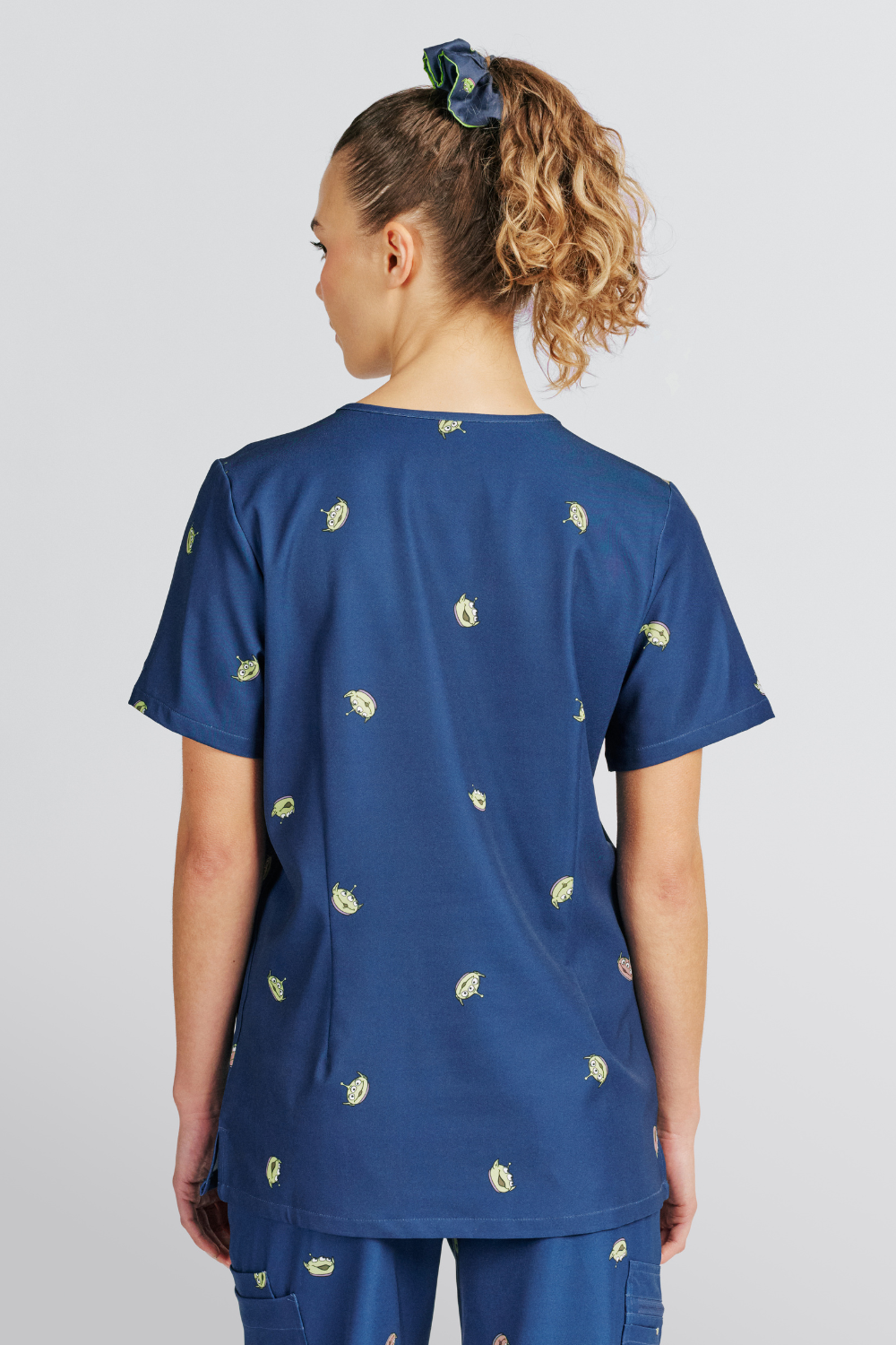 Disney & Pixar’s Toy Story Women’s Scrub Set, Little Green Men
