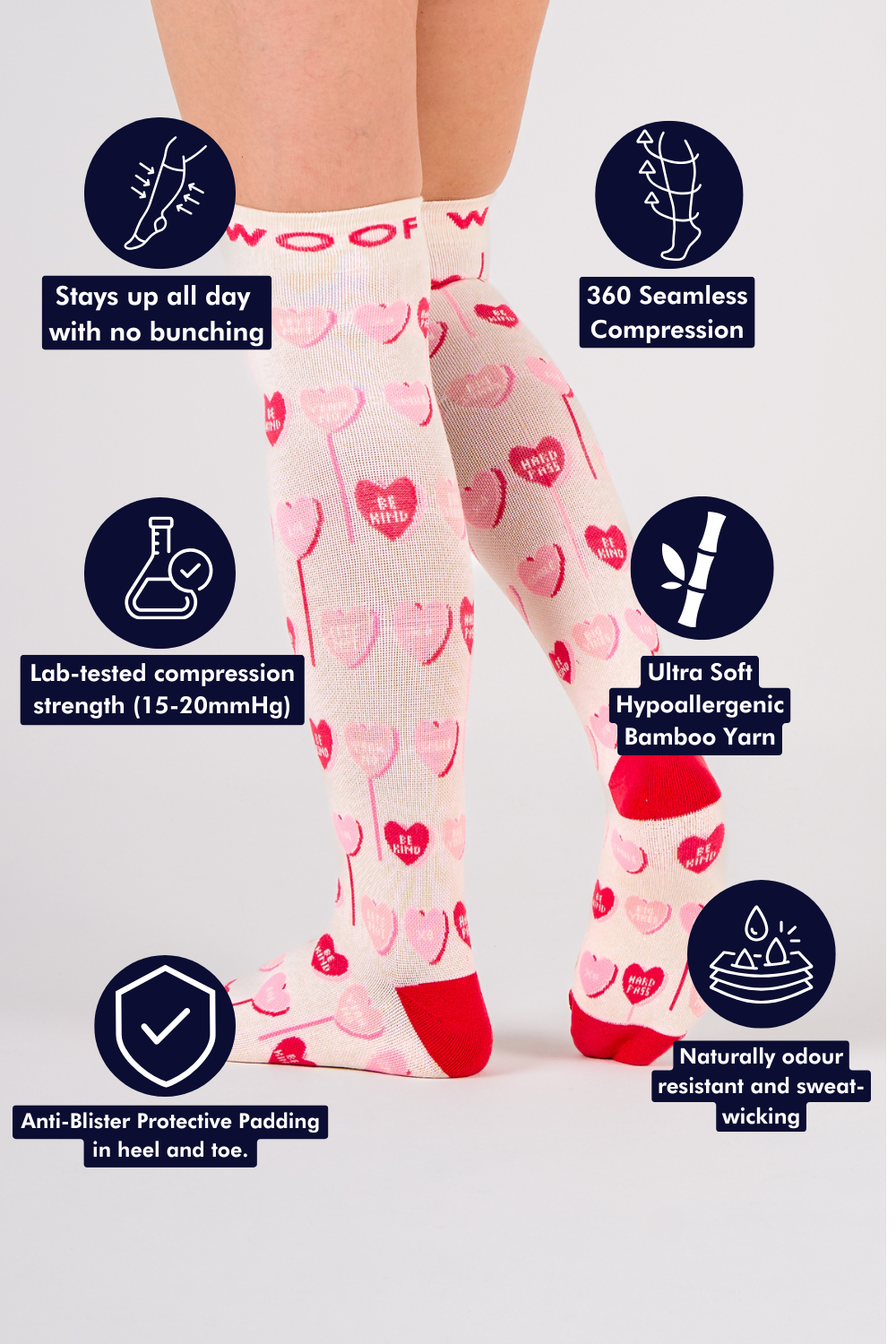 Sweetheart Bamboo Compression Socks
