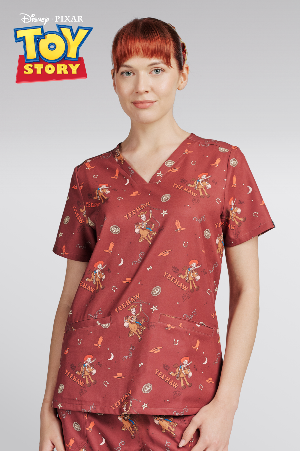Disney & Pixar’s Toy Story Women’s Scrub Set, Yeehaw