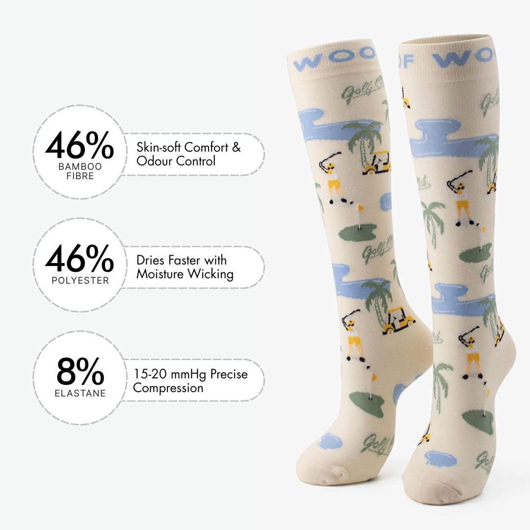Tee Time Bamboo Compression Socks