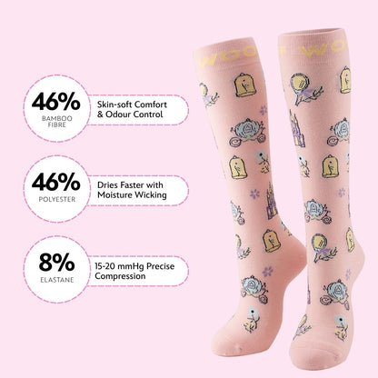 Disney Bamboo Compression Socks, Magic Spell