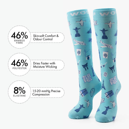 Globetrotter Bamboo Compression Socks