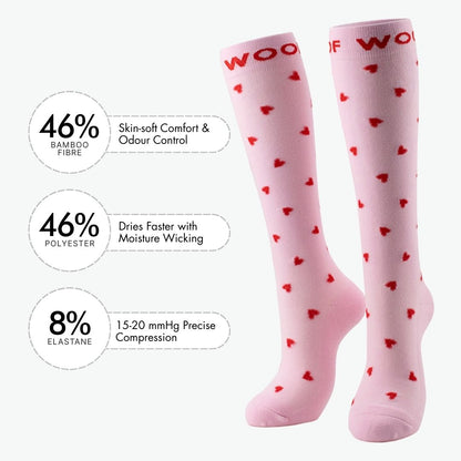 Strawberry Sprinkles Bamboo Compression Socks