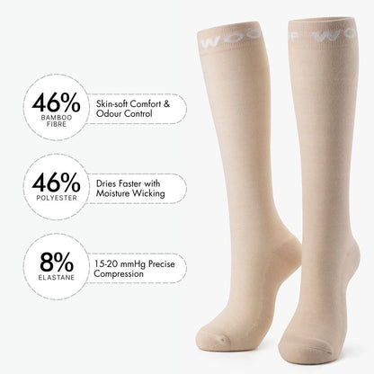 Nude 1 Bamboo Compression Socks