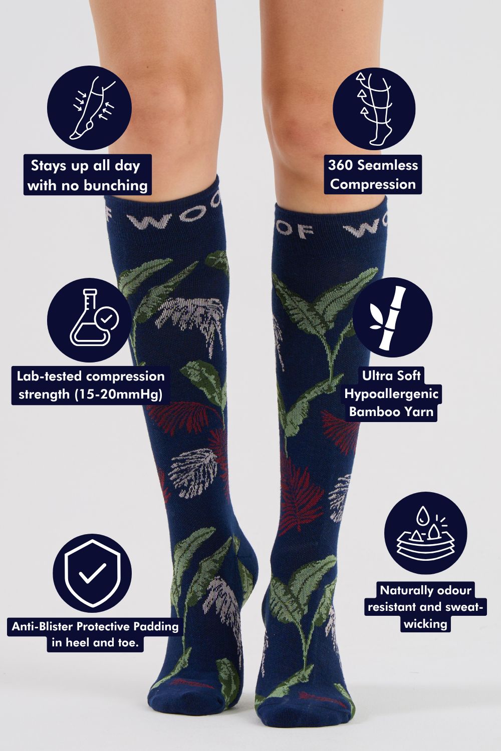 In the Jungle Bamboo Compression Socks
