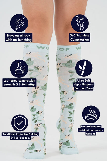 Sugar Gliders Bamboo Compression Socks