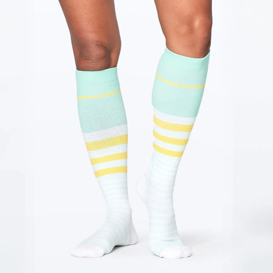 Merryl Stripe Bamboo Compression Socks