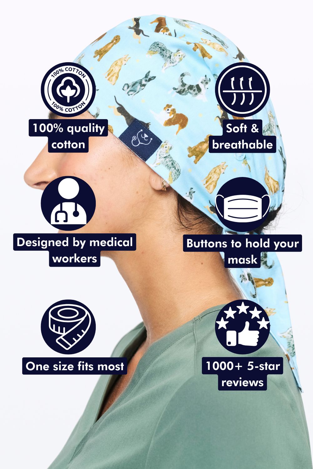 Down Under Dogs Scrub Cap