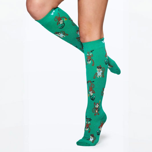 Monkeying Around Bamboo Compression Socks