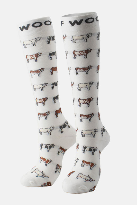 Cows Bamboo Compression Socks
