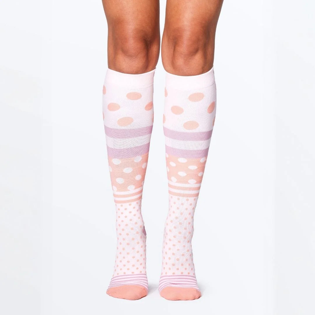 Spotty Spice Bamboo Compression Socks
