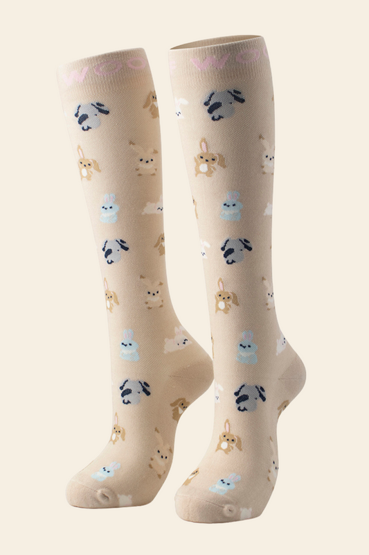 Bunnies Bamboo Compression Socks