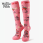 Disney's Winnie The Pooh Bamboo Compression Socks, Strawberry Springtime