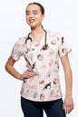 Cats Cats Cats Women’s 3-Pocket Scrub Top