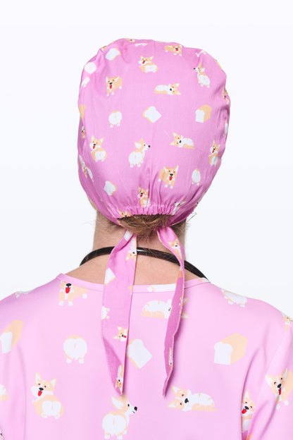 Loafing Corgis Scrub Cap