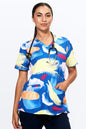 Art Attack Women’s 3-Pocket Scrub Top