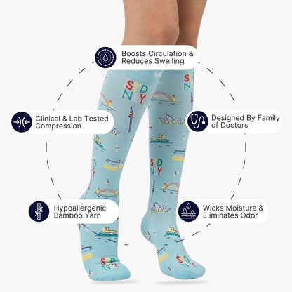 Simply Sydney Bamboo Compression Socks