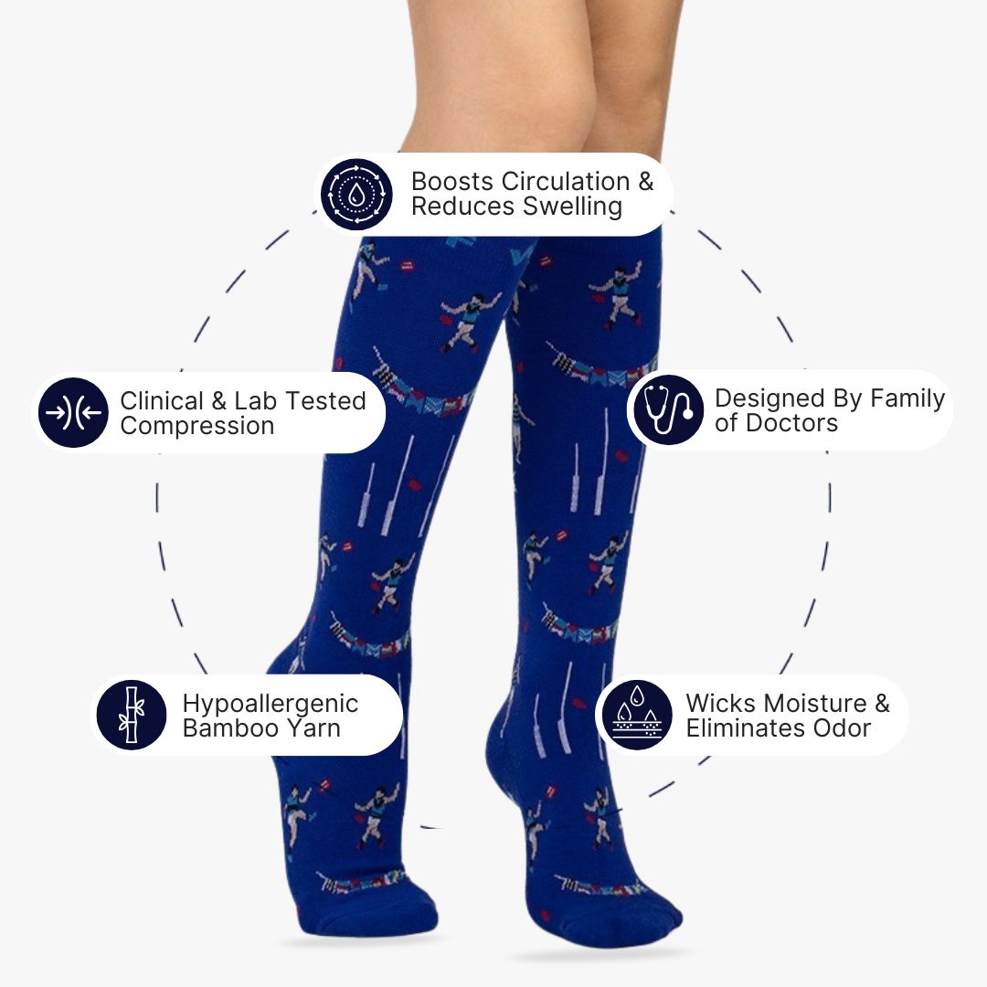 Aussie Rules Bamboo Compression Socks