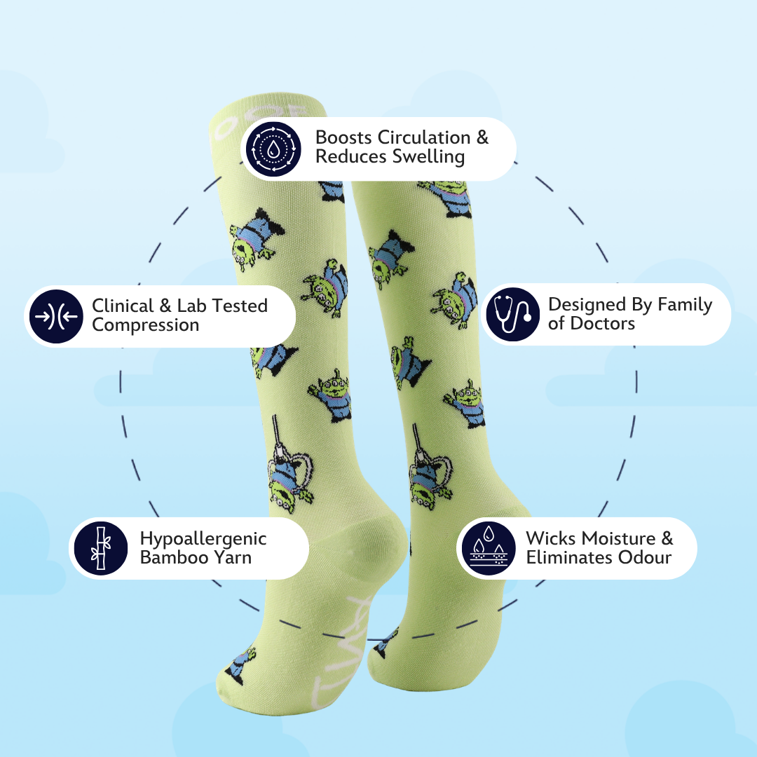 Disney & Pixar’s Toy Story Bamboo Compression Socks, The Claw