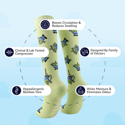 Disney & Pixar’s Toy Story Bamboo Compression Socks, The Claw