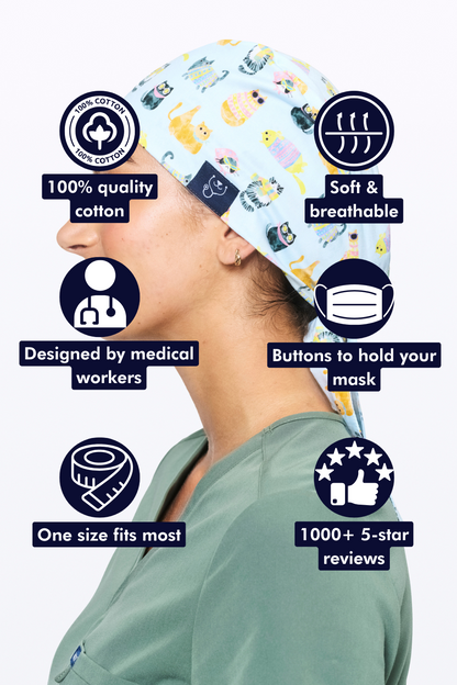 Cool Cats Scrub Cap