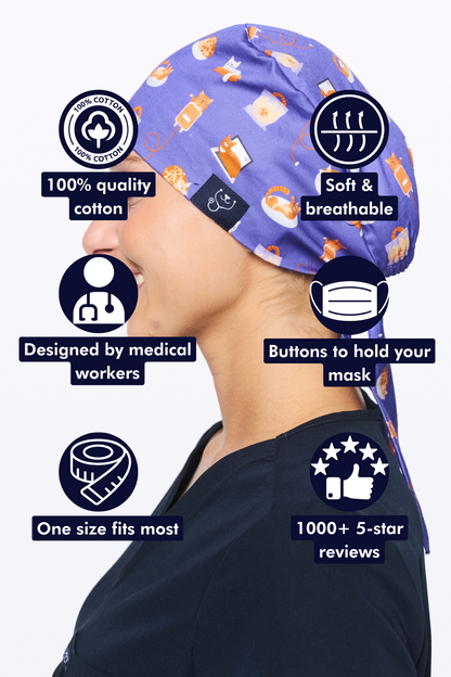 If I Fit I Sit Scrub Cap