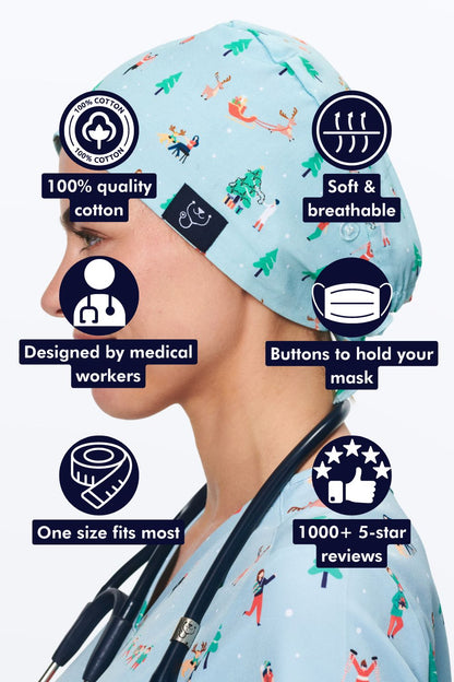 Ho Ho Hospital Scrub Cap