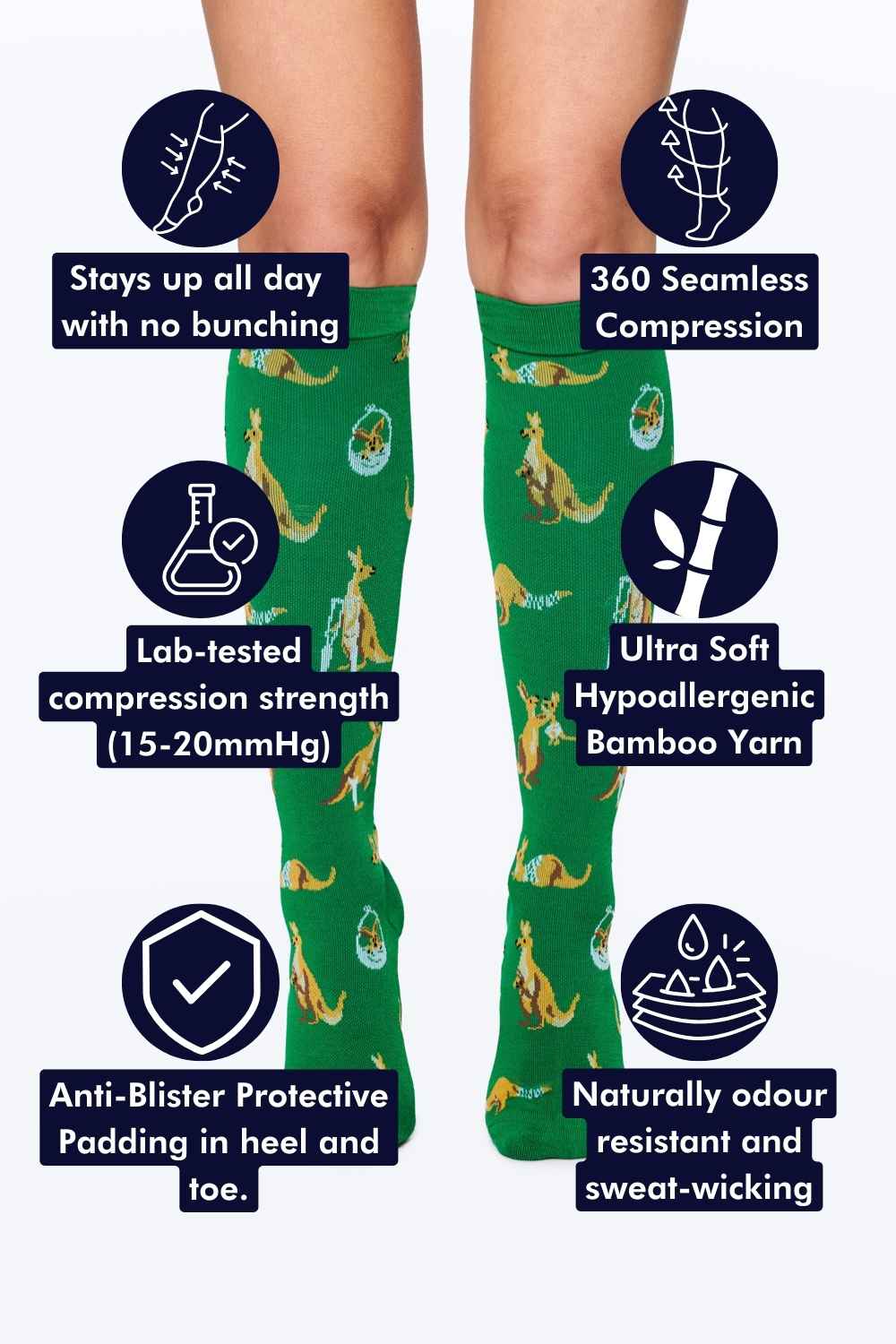 Kangaroo Hospital Bamboo Compression Socks