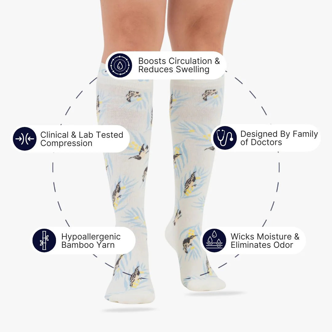 Wattlebirds Bamboo Compression Socks
