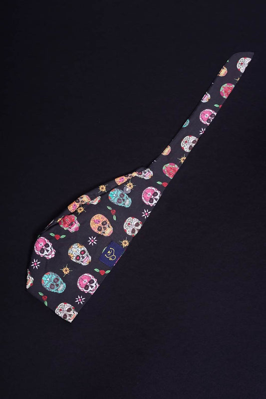 A Dr. Woof Sugar Skulls Anesthesia Surgical Scrub Cap